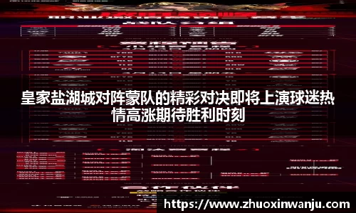 皇家盐湖城对阵蒙队的精彩对决即将上演球迷热情高涨期待胜利时刻